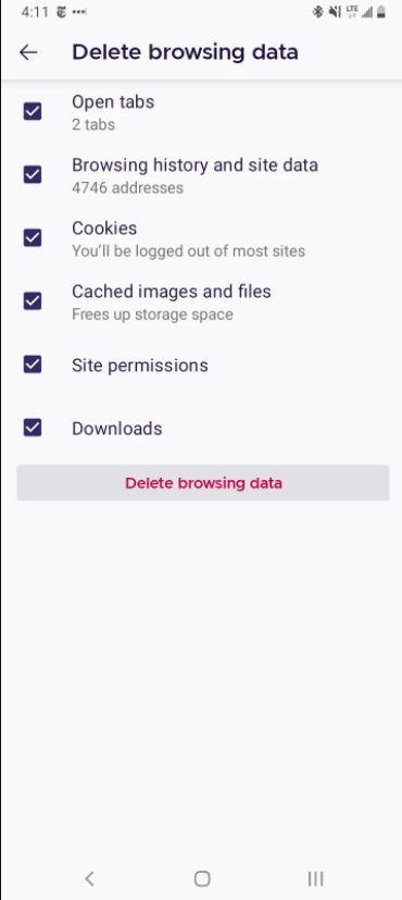 Cách xóa cookie và bộ nhớ đệm trên điện thoại Android
