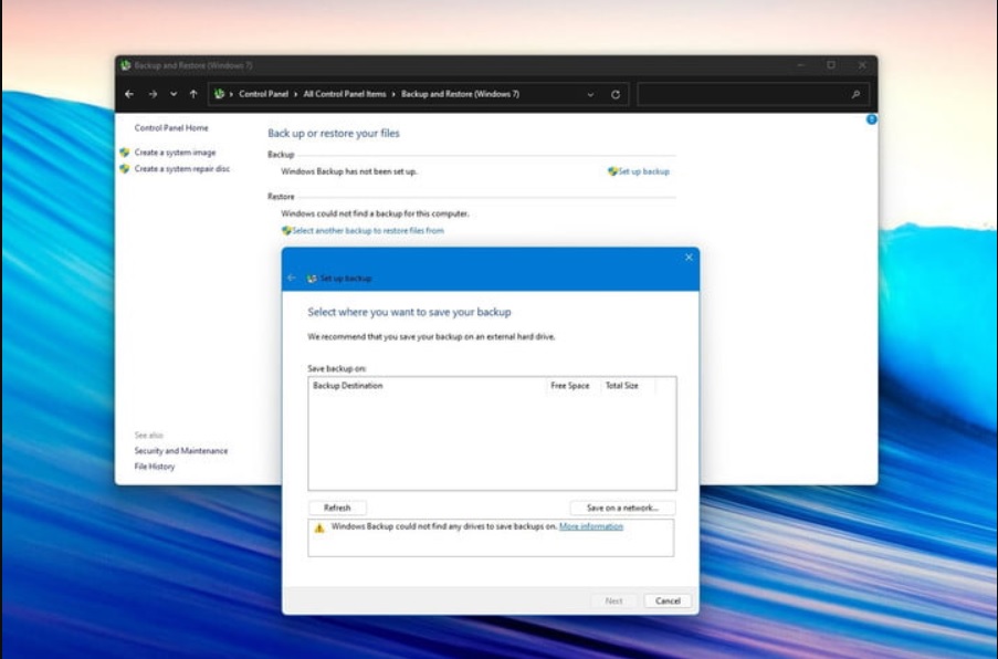 Hướng dẫn cách backup dữ liệu trên Windows 11