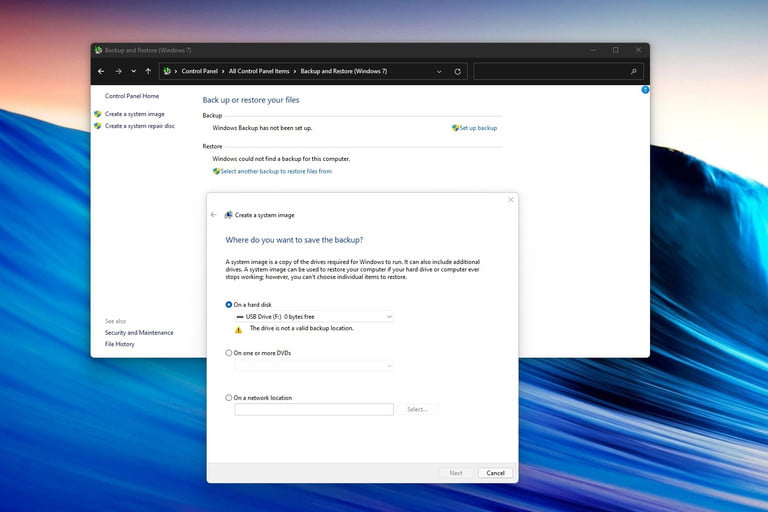 Hướng dẫn cách backup dữ liệu trên Windows 11