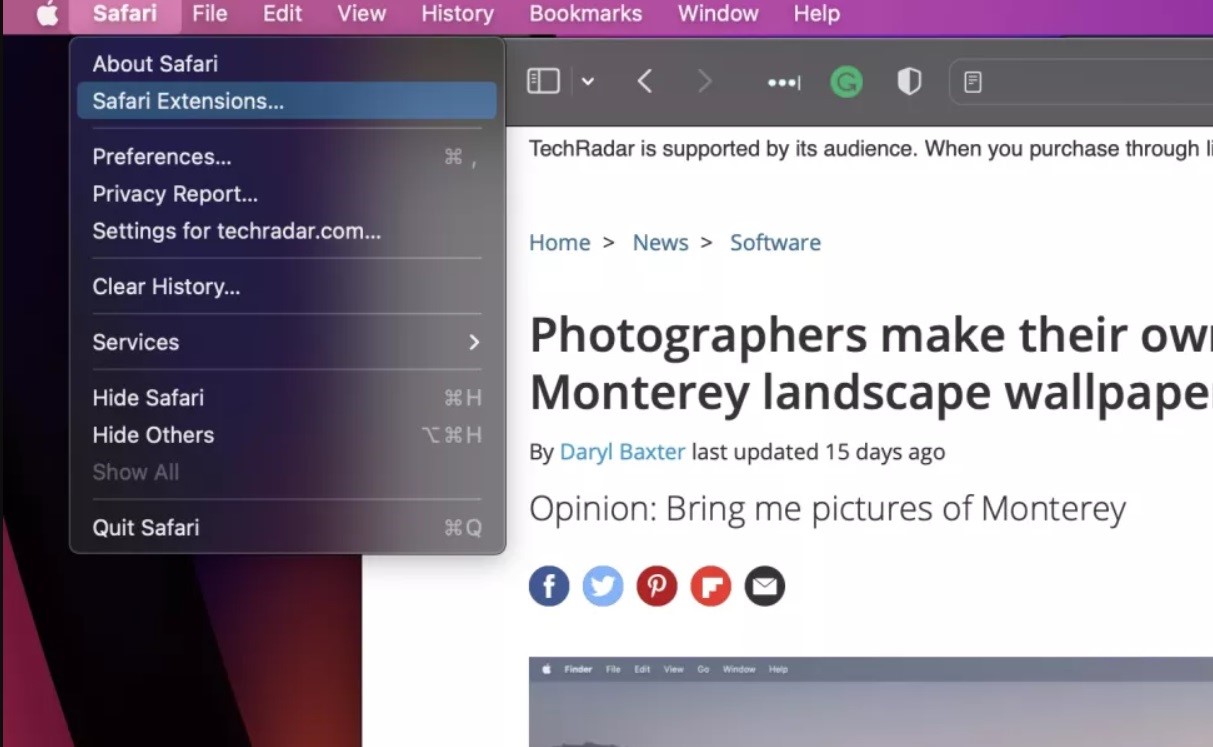 Cách cài đặt tiện ích mở rộng Safari trên macOS Monterey