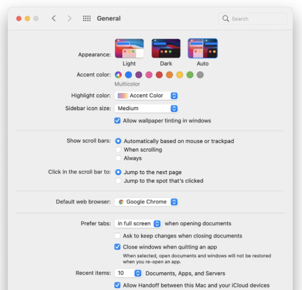 8 cài đặt với MacOS bạn cần thay đổi ngay