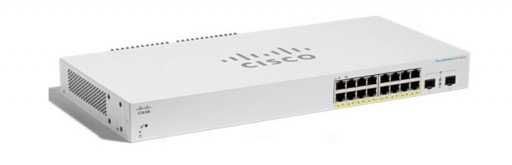 Thiết bị chuyển mạch Cisco CBS220-16P-2G mat truoc