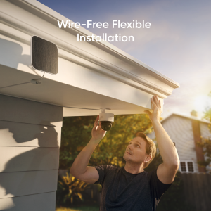 Camera Outdoor Eufy xoay 360° Pan & Tilt Surveillance, No Blind Spots, 2.4 GHz Wi-Fi, No Monthly Fee, HomeBase S380 Compatible Cam S340