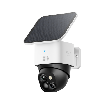 Camera Outdoor Eufy xoay 360° Pan & Tilt Surveillance, No Blind Spots, 2.4 GHz Wi-Fi, No Monthly Fee, HomeBase S380 Compatible Cam S340
